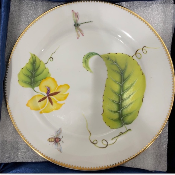 i.godinger & co Tivoli s/4 dessert plates NWT - Picture 2 of 8